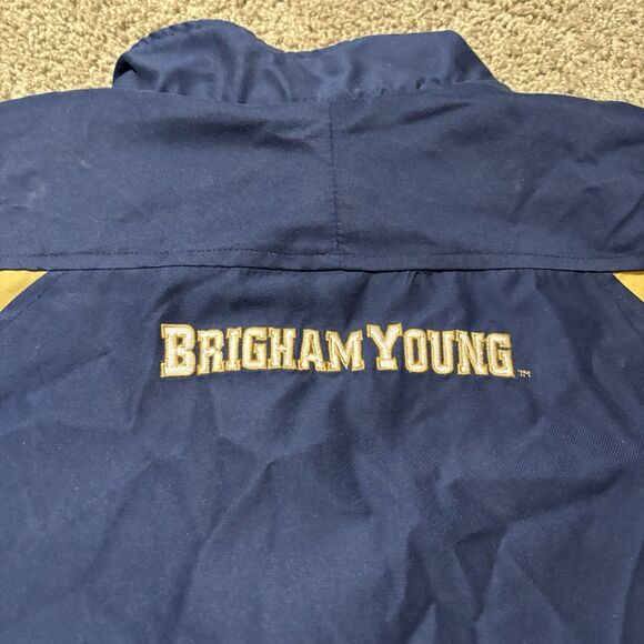 Vintage Nike Team BYU Cougars Jacket Men’s XL Reversible Full Zip Navy Blue - Picture 8 of 12